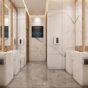 现代酒店卫生间3D模型下载
